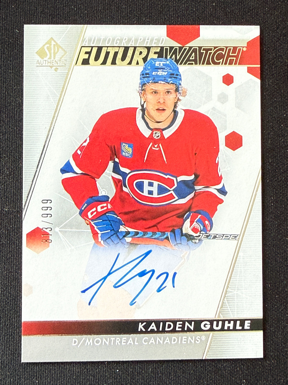 Kaiden Guhle #134 Future Watch Auto /999