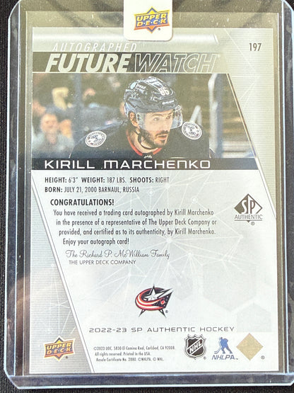 Kirill Marchenko #197 Future Watch Auto /999