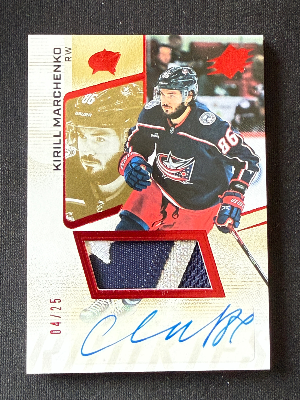 Kirill Marchenko #178 SPx Rookies Auto Patch /25