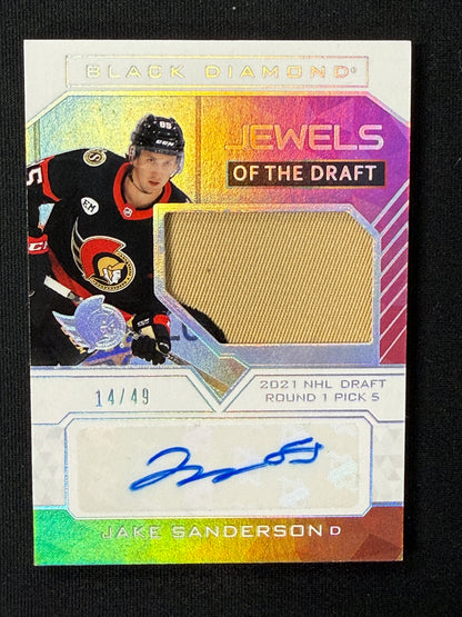 Jake Sanderson #JD-SA Jewels of the Draft | 14/49