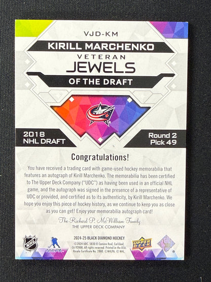 Kirill Marchenko #VJD-KM Veteran Jewels of the Draft | 53/99
