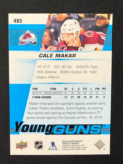 Cale Makar #493 Young Guns