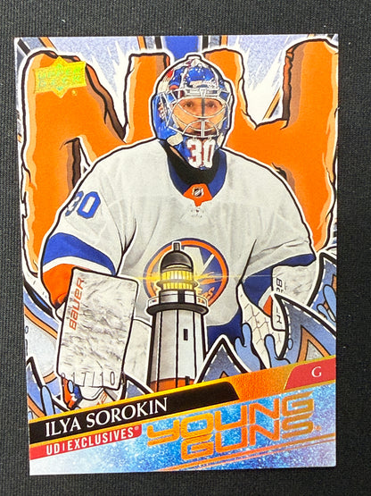 Ilya Sorokin #461 Young Guns Renewed [UD Exclusives] /100