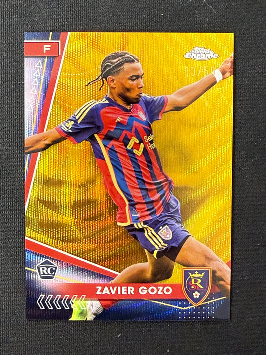 Zavier Gozo [RC] #15 Topps Chrome [Gold Sapphire] /50