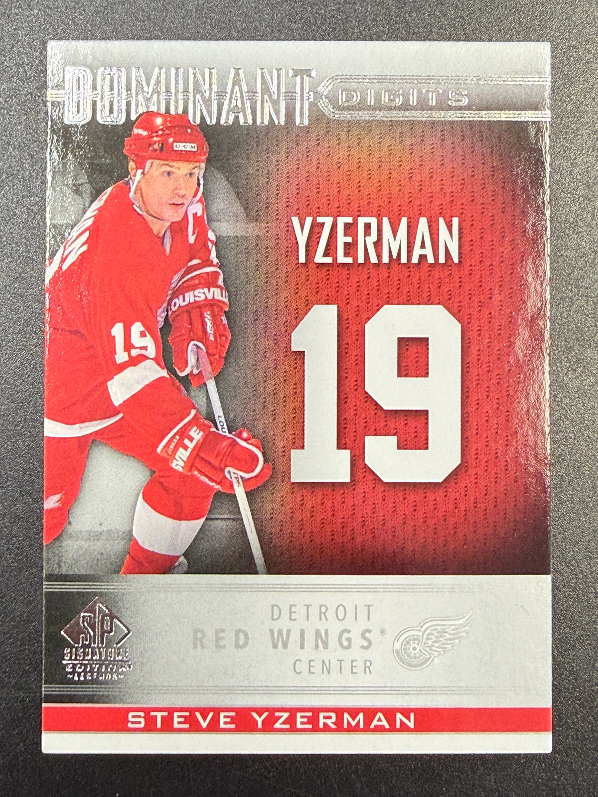 Steve Yzerman #DD-30 Dominant Digits