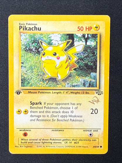Pikachu #60 Jungle [1st Ed, WOTC Stamp]