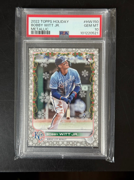 Bobby Witt Jr. Kansis City Royals RC PSA GEM MT 10