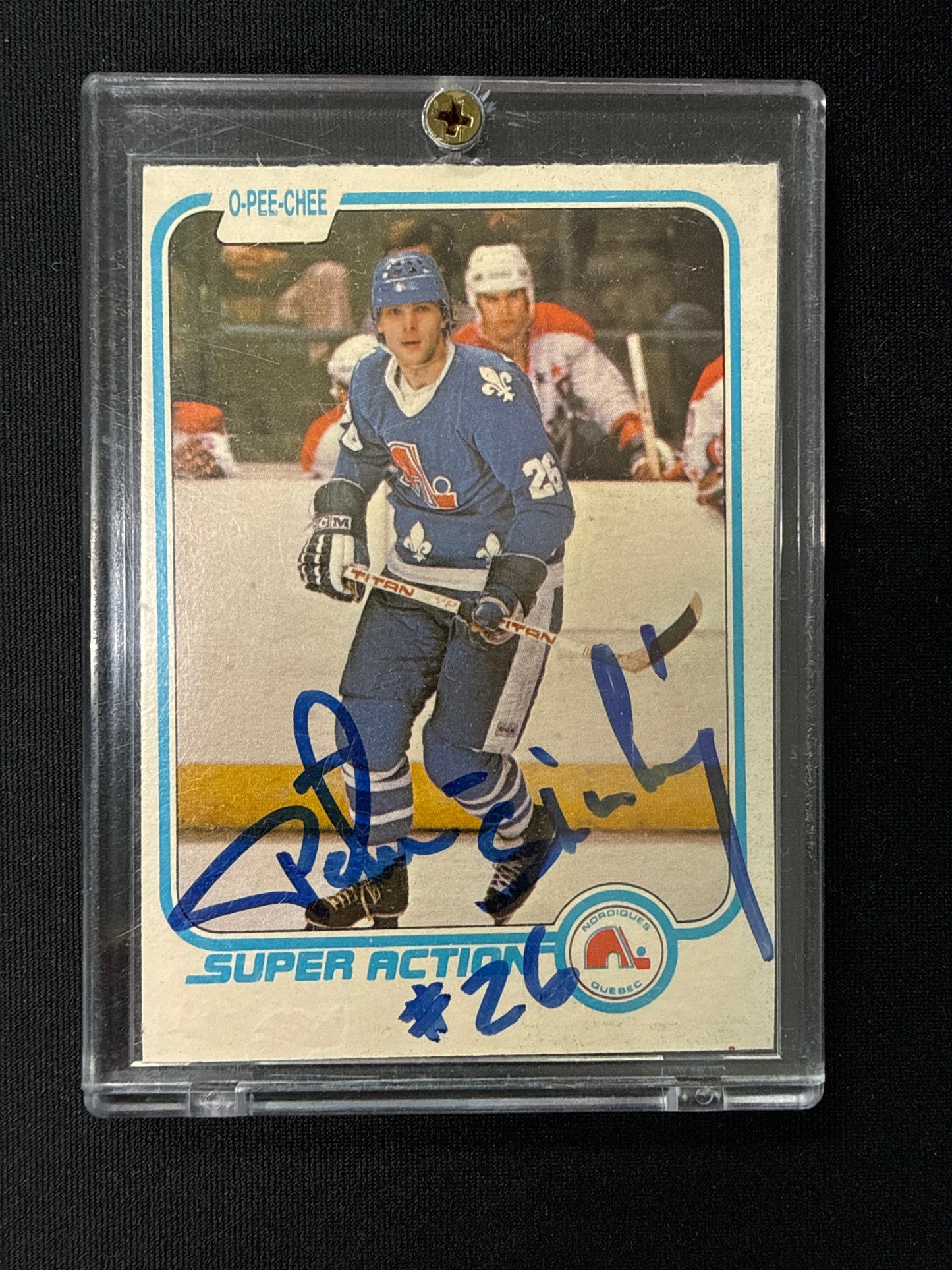 Peter Stastny #286 [On Card Auto] 1981 O-Pee-Chee
