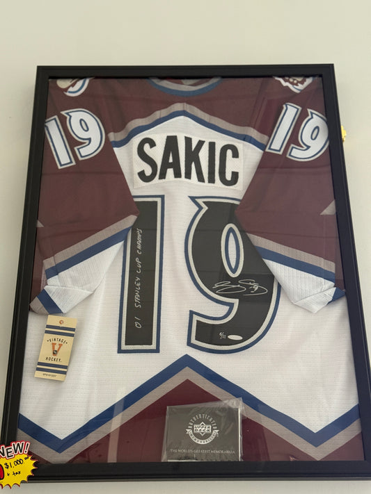 Joe Sakic Autographed Colorado Avalanche Jersey