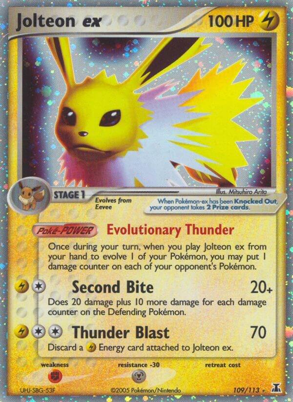 Jolteon EX #109 Pokemon Delta Species
