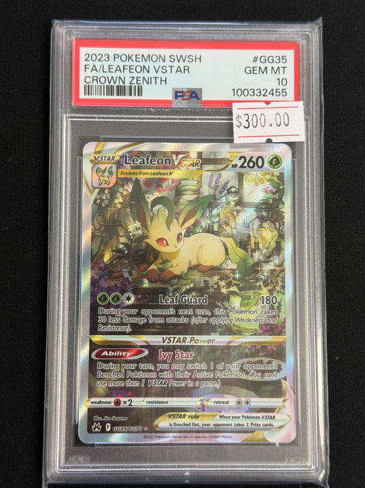 #GG35 PSA GEM MT 10 FA/Leafeon Vstar