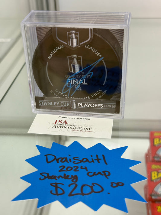 Leon Draisaitl Autographed Puck
