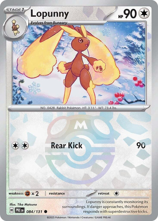Lopunny #84 Prismatic Evolutions [Master Ball]