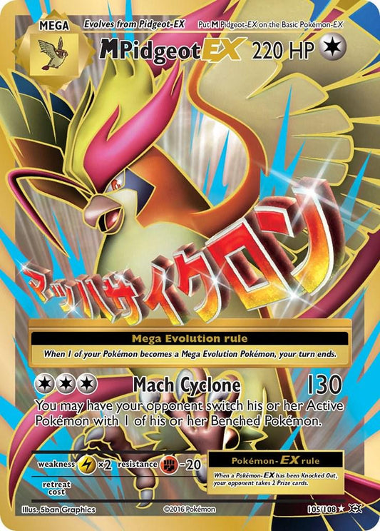 M Pidgeot EX #105 Pokemon Evolutions