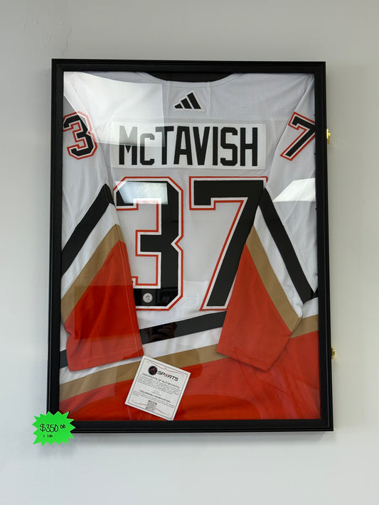 Mason Mctavish Autographed Jersey Anaheim Ducks