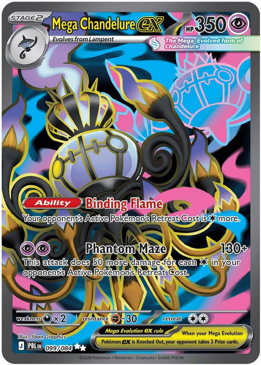 Mega Chandelure ex #99 Pitch Black