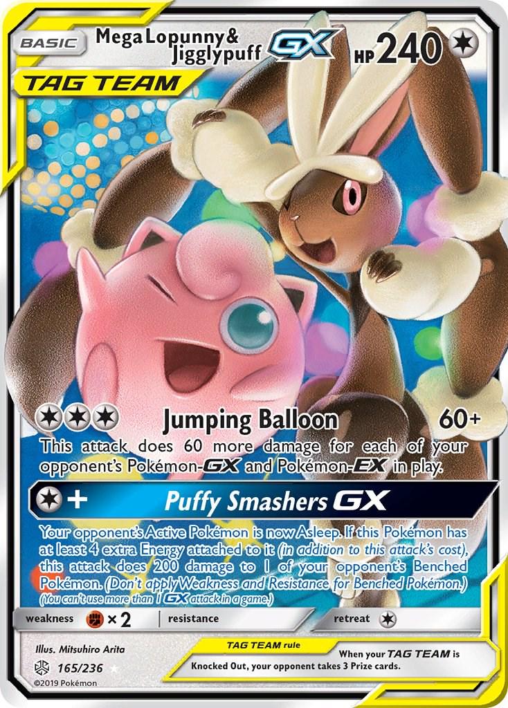 Mega Lopunny & Jigglypuff GX TAG TEAM #165 Cosmic Eclipse