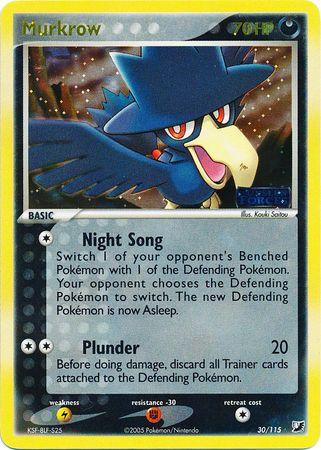 Murkrow #30 Unseen Forces [Reverse Holo]