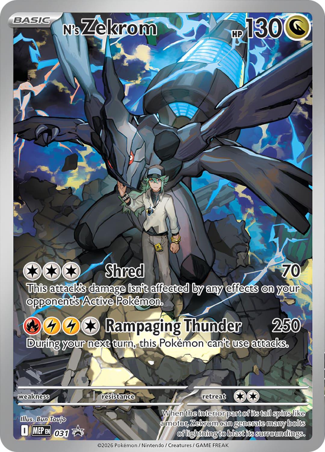 N's Zekrom #31 Mega Evolution Promo