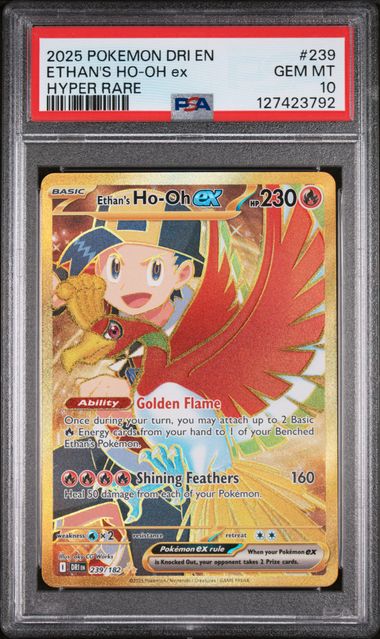 [PSA 10] Ethan's Ho-Oh ex #239 Destined Rivals