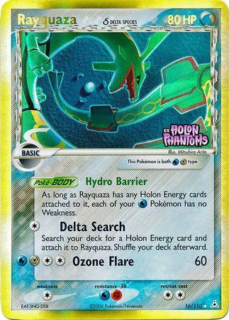 Rayquaza [Delta, Stamp] #16 Holon Phantoms