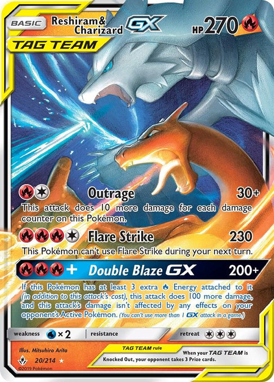 Reshiram & Charizard GX #20 Unbroken Bonds