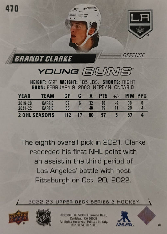 Brandt Clarke #470 Young Guns