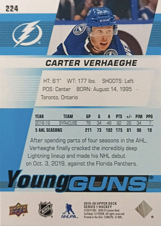Carter Verhaeghe #224 Young Guns