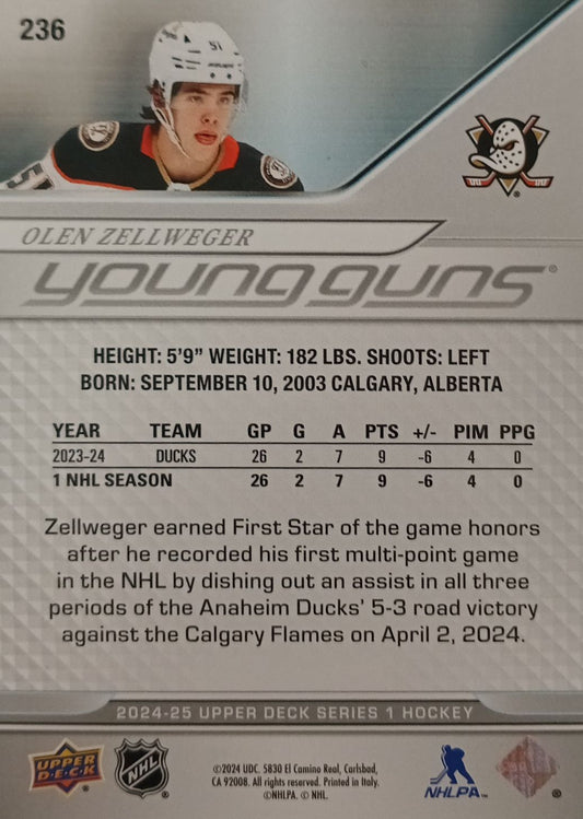 Olen Zellweger #236 Young Guns