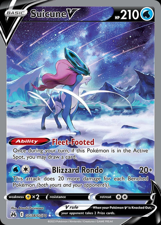Suicune V #GG38 Crown Zenith