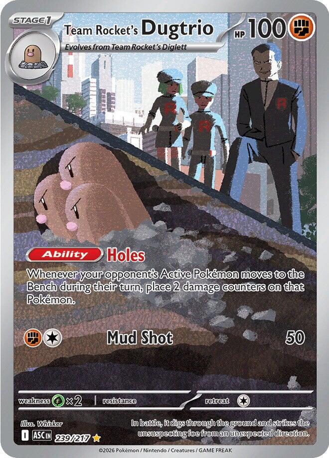 Team Rocket's Dugtrio #239 Ascended Heroes