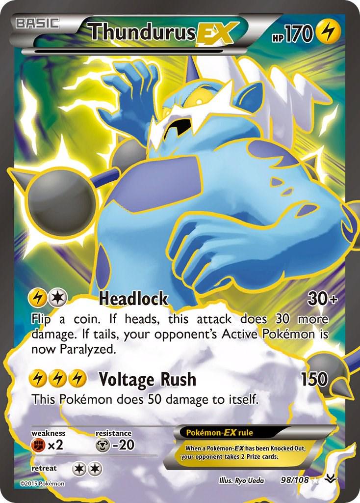 Thundurus EX #98 Roaring Skies
