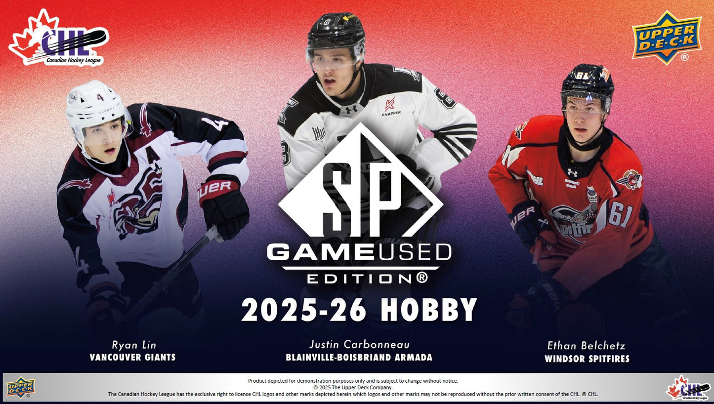 UPPER DECK: 2025-26 SP Game Used CHL Edition - Hobby