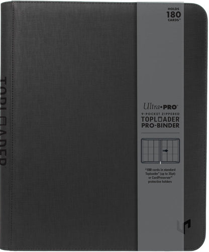 Ultra-PRO 9-Pocket Zippered Toploader Premium Pro Binder - Holds 180 Cards