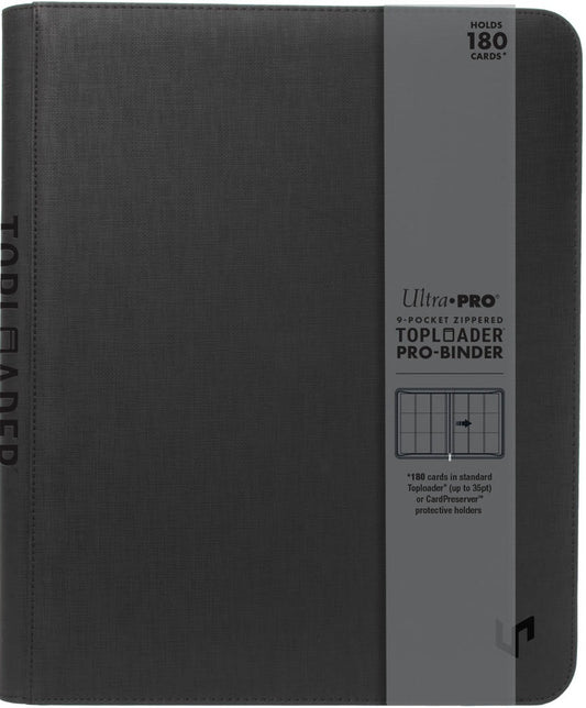 Ultra-PRO 9-Pocket Zippered Toploader Premium Pro Binder - Holds 180 Cards