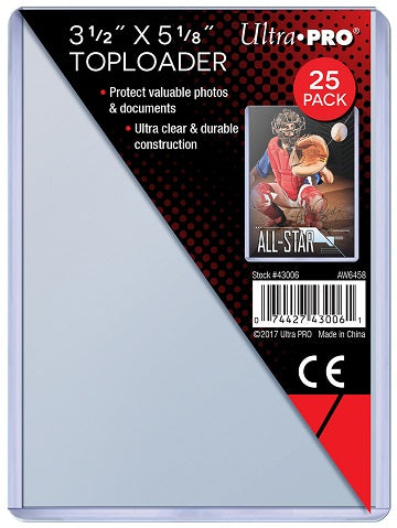 Ultra-PRO Toploader - 3-1/2" x 5-1/8"