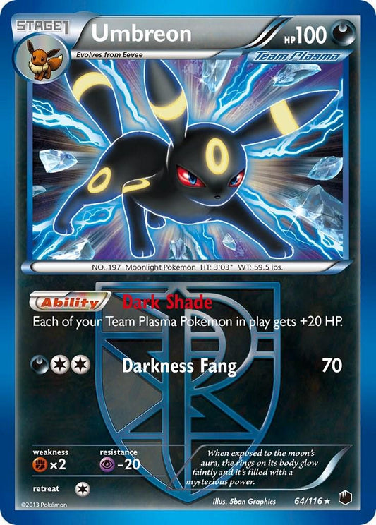 Umbreon #64 Plasma Freeze [Reverse Holo]