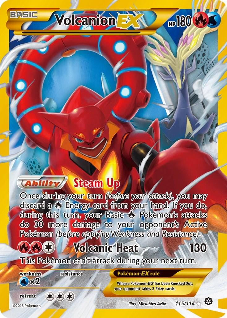 Volcanion EX #115 Steam Siege