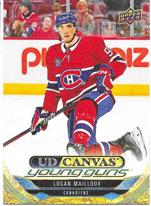 Logan Mailloux #C-92 UD Canvas Young Guns