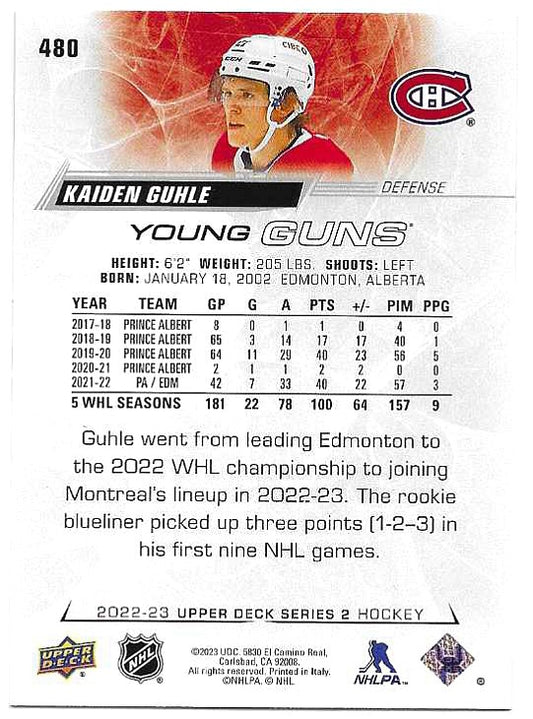 Kaiden Guhle #480 Young Guns