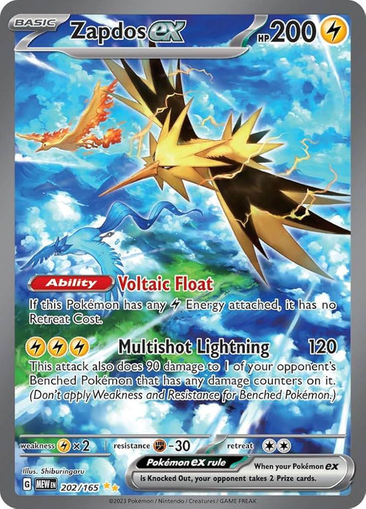 Zapdos ex #202 Scarlet & Violet 151