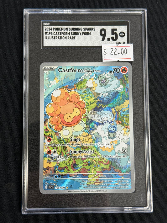 #195 Castform Sunny Form SGC 9.5