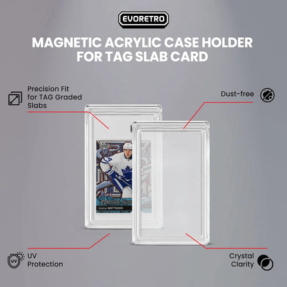 EVORETRO Magnetic Acrylic Case for TAG Graded Card