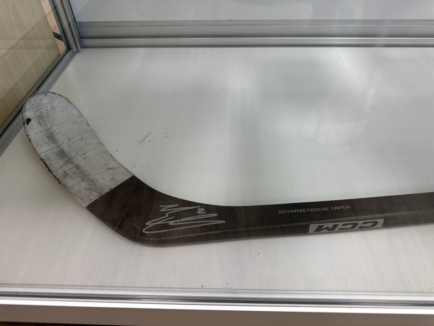 Evan Bouchard Game Used and Signed CCM Hockey Stick