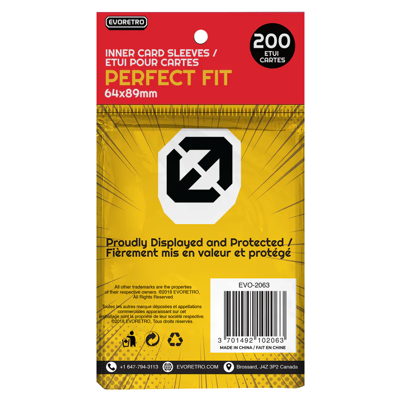 EVORETRO Perfect Fit Sleeves (200 count)