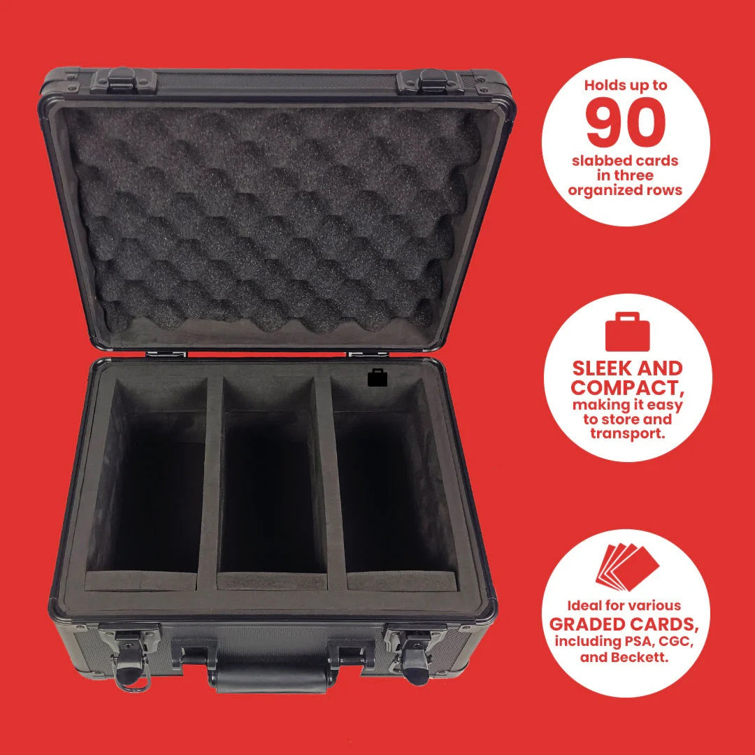 EVORETRO Graded Card Storage Case - 3-Row Case