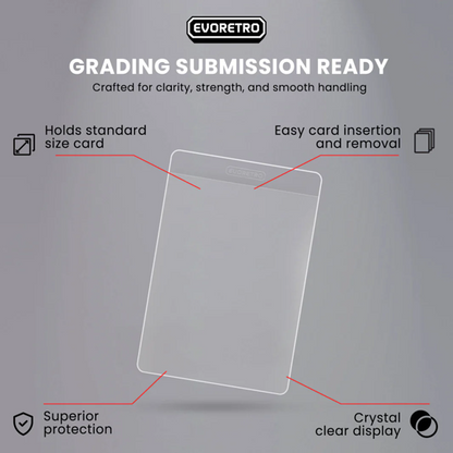 EVORETRO Semi-Rigid Card Holders - 50ct Pack