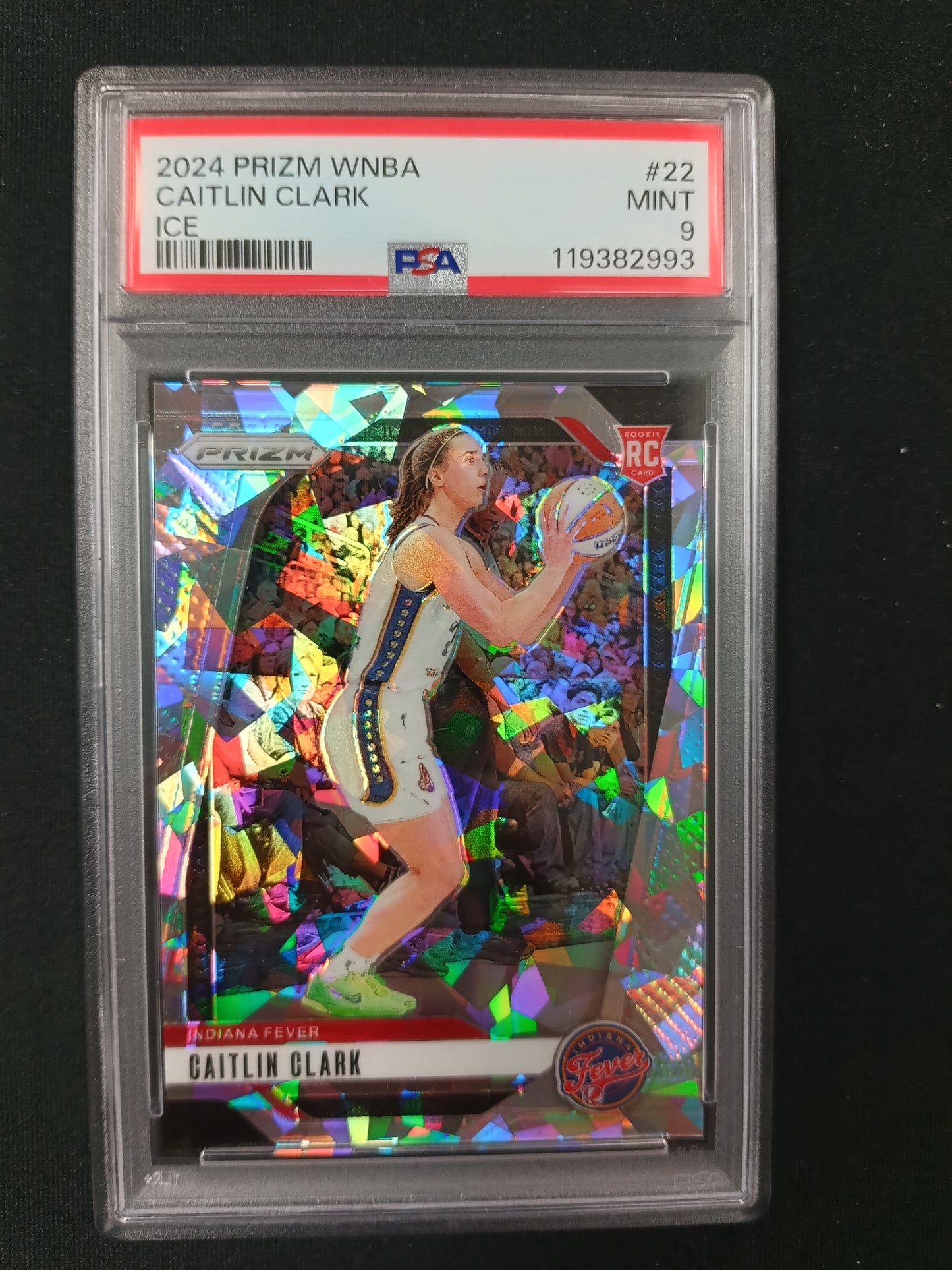 [PSA 9] Caitlin Clark [RC] #22 Prizm 2024 [Ice]