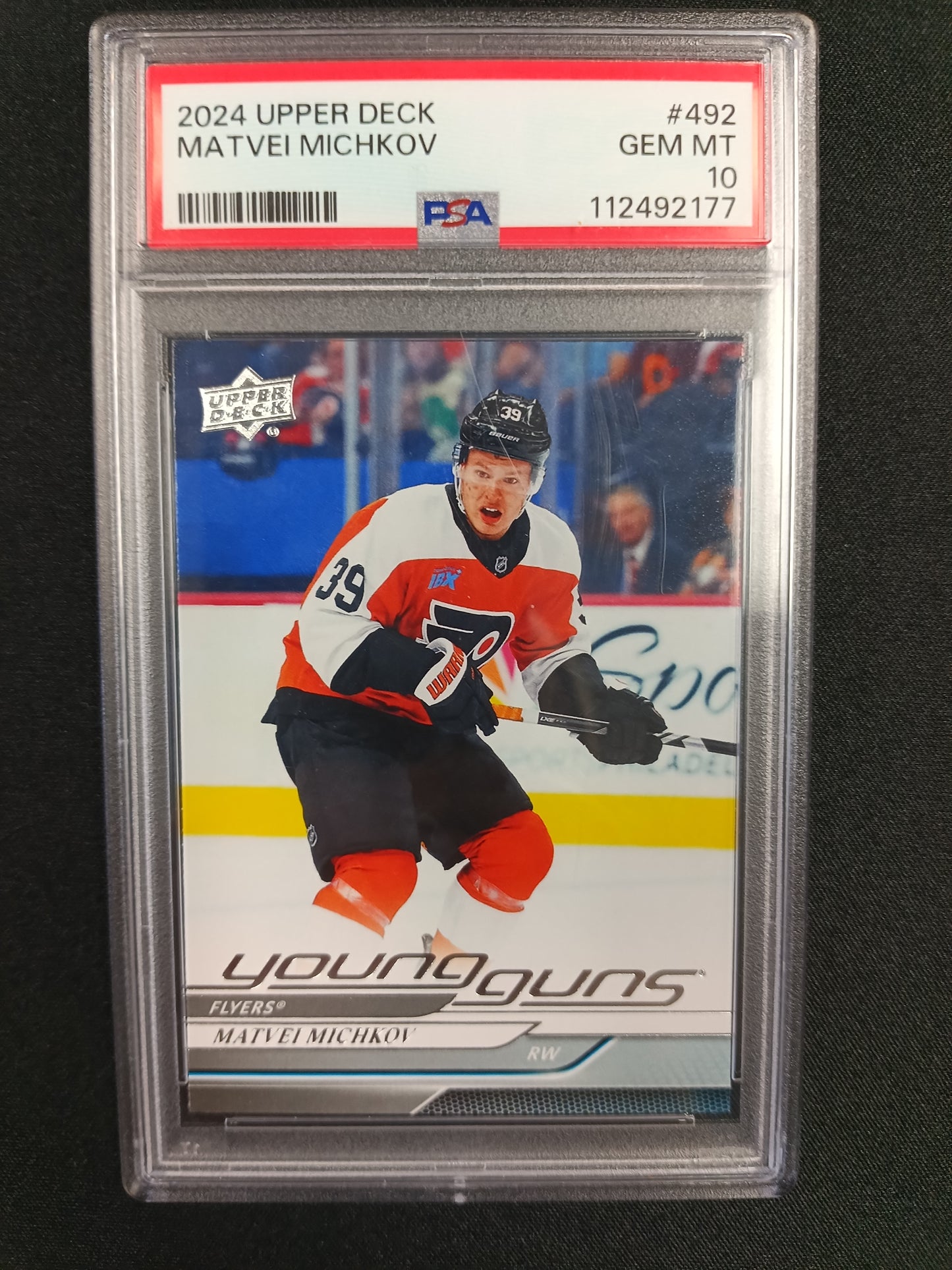 [PSA 10] Matvei Michkov Young Guns #492