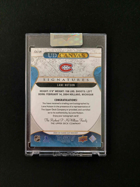 Lane Hutson #CS-LH UD Canvas Signatures Auto